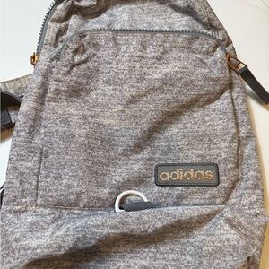 Adidas Heathered Gray Print Mini Backpack
